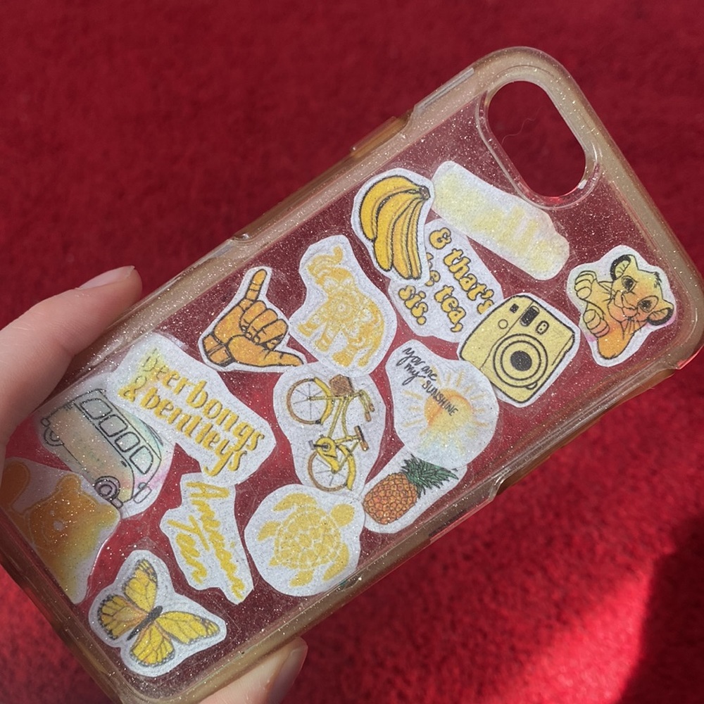 iphone 7 glittery case